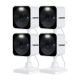 Defender - GO 2K AI POWERED Plug-in Power Indoor/Outdoor Home Security, Baby & Pet Camera - 4 Pack - White