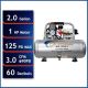 California Air Tools Industrial 2-Gal. 1 HP Ultra Quiet Oil-Free and Lightweight Electric Air Compressor 2010ALFC
