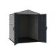 Duramax Building Products YardMate Plus 5 ft. 6 in. x 8 ft. Gray Vinyl Storage Shed 35825