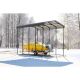 Arrow 14 ft. W x 20 ft. D x 14 ft. H Galvanized Steel Charcoal Finish RV Carport CPHC142014