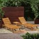 Noble House Mahi Teak Brown 3-Piece Wood Outdoor Patio Conversation Seating Set 69130
