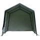 ANGELES HOME 10 ft. W x 10 ft. D x 8.7 ft. H Green Roof Steel Carport M10-8AW3
