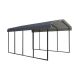 Arrow 12 ft. x 20 ft. x 9 ft. Charcoal Carport CPHC122009