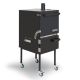 KEVERI H1 Multi-Purpose Stainless Steel Charcoal Oven Grill and Smoker in Black Truffle H1BT