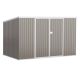 Outsunny 5.89 ft. W x 11.02 ft. D Metal Shed with Double Lockable Doors Coverage Area (59.2 sq. ft.) 845-680CG