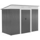 Outsunny 8 ft. W x 4 ft. D Metal Storage Shed with Dual Locking Doors (32 sq. ft.) 845-428V03