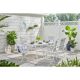 Hampton Bay Ashbury White 7-Piece Steel Padded Sling Rectangle Glass Top Outdoor Dining Set GC-41084-SST-W7