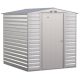 Arrow Select 6 ft. W x 7 ft. D Flute Grey Metal Shed 39 sq. ft. SCG67FG