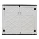 Kadehome 4.5 ft. W x 2.8 ft. D Plastic Professional Install HDPE Shed with Double Door 12.6 sq. ft. KA-YT006AM