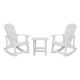 Carnegy Avenue White 3-Piece Metal Patio Conversation Set CGA-JJ-508946-WH-HD