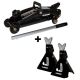 Husky 2 -Ton Hydraulic Trolley Car Jack and Jack Stands HPL4136-BD