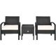 Alpulon 3-Piece Wicker Patio Conversation Set with White Cushions ZMWV038