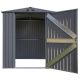 Arrow Elite 6 ft. W x 6 ft. D Anthracite Metal Premium Vented Corrosion Resistant Steel Storage Shed 34 sq. ft. EG66AN