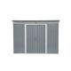DURAMAX Pent Roof 8 ft. W x 6 ft. D Metal Lean to Shed with Skylight Light Gray 48 sq. ft. 20552