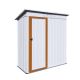 Afoxsos 5 ft. W x 3 ft. D Outdoor Tool Storage Shed, Galvanized Metal Garden Shed with Lockable Door (15.23 sq. ft.) HDDB840