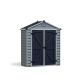 CANOPIA by PALRAM SkyLight 6 ft. W x 3 ft. D Dark Gray Deco Plastic Garden Outdoor Storage Shed 18 sq. ft. 704257