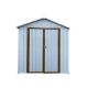Unbranded Outdoor Storage 6 ft. W x 4 ft. D White+Yellow Metal Shed with Double Door and Vent (24 Sq. ft.) for Garden and Backyard 4FTx6FT sheds