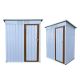 Unbranded 5 ft. W x 3 ft. D White Plus Yellow Metal Shed Outdoor Storage w/Single Door & Vent (15 sq. ft.) for Garden and Backyard Ye-sheds