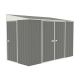 ABSCO 10 ft. W x 5 ft. D Metal Bike Shed with SNAPTiTE assembly system 60 sq. ft. AB1102