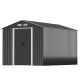 JAXPETY 8 ft. W x 12 ft. D Large Outdoor Storage Metal Shed Garden Tool Steel Shed with Sliding Doors and Vents (96 sq. ft.) HG61T1296-T01
