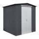 Globel Do-it Yourself Gable 6 ft. W x 6 ft. D Metal Outdoor Storage Shed with Double Sliding Doors (36 sq. ft.) G66DF2S