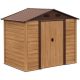 Outsunny 7.7 ft. W x 6.4 ft. D Metal Shed with Double Doors (49 sq. ft.) 845-179