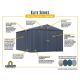 Arrow Elite Storage Shed 14 ft. W x 10 ft. D x 8 ft. H Metal Shed 140 sq. ft. EG1014AN