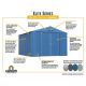 Arrow Elite Storage Shed 12 ft. W x 10 ft. D x 8 ft. H Metal Shed 120 sq. ft. EG1012BG