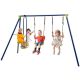 Gymax 440 lbs. Swing Set 2-in-1 Kids Swing Stand with 2 Swings and 1 Glider for Backyard GYM10810