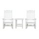 TAYLOR + LOGAN White 3-Piece Plastic Patio Conversation Set RO-495291-TAYLH