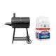 Kingsford 16 lbs. Original BBQ Charcoal Briquettes with Blazer Charcoal Grill in Black (2-Pack) B-322986025-2