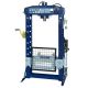 TCE 50-Ton, Steel H-Frame Hydraulic Garage/Shop Floor Press with Hand and Foot Pump Pedal, Blue TCE50030
