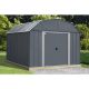 Arrow 10 ft. W x 10 ft. D Metal Barn in Charcoal/Flute Grey, 100 sq. ft. BRN101060CCFG