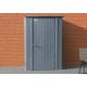 Arrow 4 ft. W x 3 ft. D Metal Shed Patio Storage 12 sq. ft. in Charcoal PS43CC