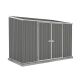 ABSCO Space Saver 10 ft. W x 5 ft. D Galvanized Steel Metal Shed in Woodland Gray with SNAPTiTE Assembly System (50 Sq. ft.) AB1111