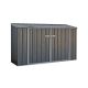 ABSCO 7.5 ft. W x 2.5 ft. D Metal Bike Shed in Woodland Gray with SNAPTiTE Assembly System (20 Sq. ft.) AB1106