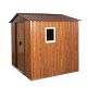 GAWEZA 6.36 ft. W x 5.71 ft. D Outdoor Storage Metal Shed Galvanized Steel Garden Shed with Double Door, Window (32.13 sq. ft.) GOS0266JWYB