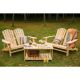 Patio Festival Classic 3-Piece Wood Patio Conversation Set PF18223-223-225