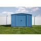 Arrow 10 ft. x 7 ft. Blue Metal Storage Shed With Gable Style Roof 64 Sq. Ft. CLG107BGDSP