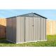 Arrow 8 ft. x 6 ft. Tan Metal Storage Shed With Gable Style Roof 46 Sq. Ft. CRT86DSP