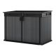 Keter Cortina Mega 6.2 ft. W x 3.6 ft. D Durable Resin Plastic Storage Shed with Flooring Grey (22.4 sq. ft.) 255122