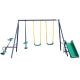 YOFE 5-in-1 Heavy-Duty Metal Outdoor Playground Equipment Kids Swing Sets with 2 Swings 1 Glider, 1 Slide and 1 Teeter Totter Camy5-GI60516W1408-SWINGSET01