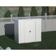 Arrow 6 ft. x 4 ft. Light Grey Metal Storage Shed With Pent Style Roof 21 Sq. Ft. CLP64FGDSP