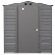 Arrow 6 ft. x 7 ft. Grey Metal Storage Shed With Gable Style Roof 39 Sq. Ft. SCG67CCDSP