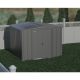Arrow 8 ft. x 8 ft. Grey Metal Storage Shed With Gable Style Roof 59 Sq. Ft. CLG88CCDSP