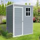 BTMWAY 5 ft. W x 3 ft. D Heavy-Duty All-Weather Outdoor Plastic Storage Shed with Reinforced Floor and Window (15 sq. ft.) CXXGY-GI0019W540S0-PlasticShed01