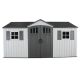 Lifetime 15 ft. W x 8 ft. D Resin Outdoor Storage Shed with Double Door (120 sq. ft.) 60406