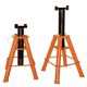 BLACK BULL 10 Ton Medium Height Pin Type Jack Stand Set, Adjustable Height (2-Pack) JS10MSET
