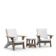 Mayne Mesa 3-Piece Resin and Wood Patio Conversation Deep Seating Set - White 8705-W