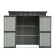 domi outdoor living 6 ft. W x 4 ft. D Metal Shed with Lockable Doors and Air Vents (23.7 sq. ft.) LGCF1601-G-D